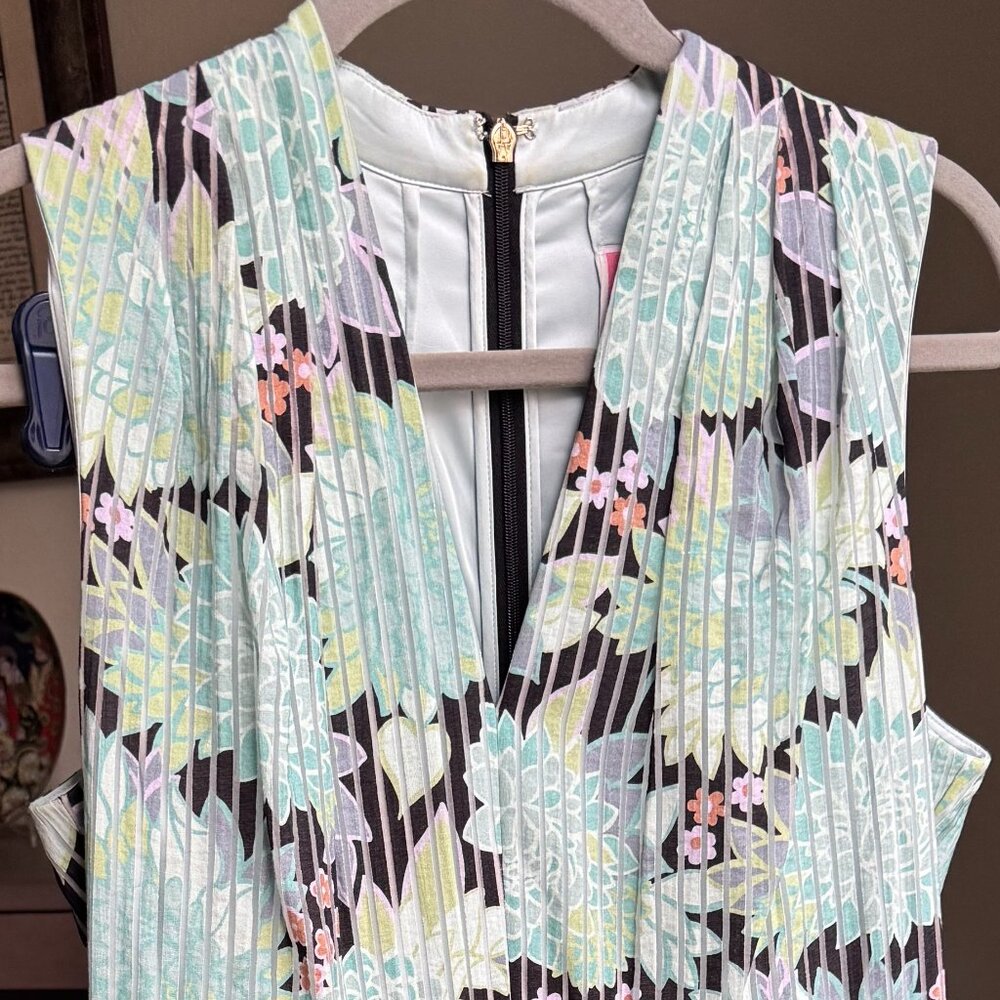 Kate Spade Dahlia Bloom Burnout Green Dress - Size 8